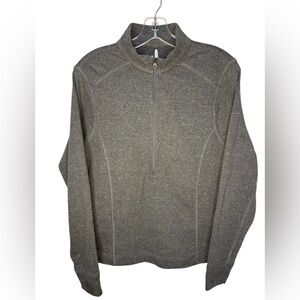 johnnie-O Women’s Kennedy 1/4 Zip Pullover in Charcoal Gray - Medium
